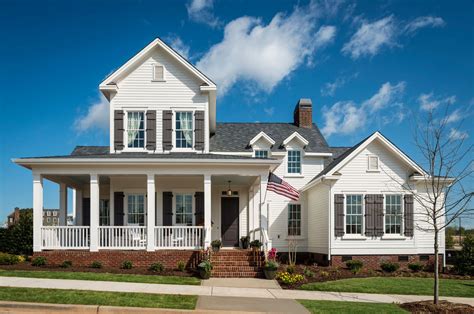 white house with brown shutters